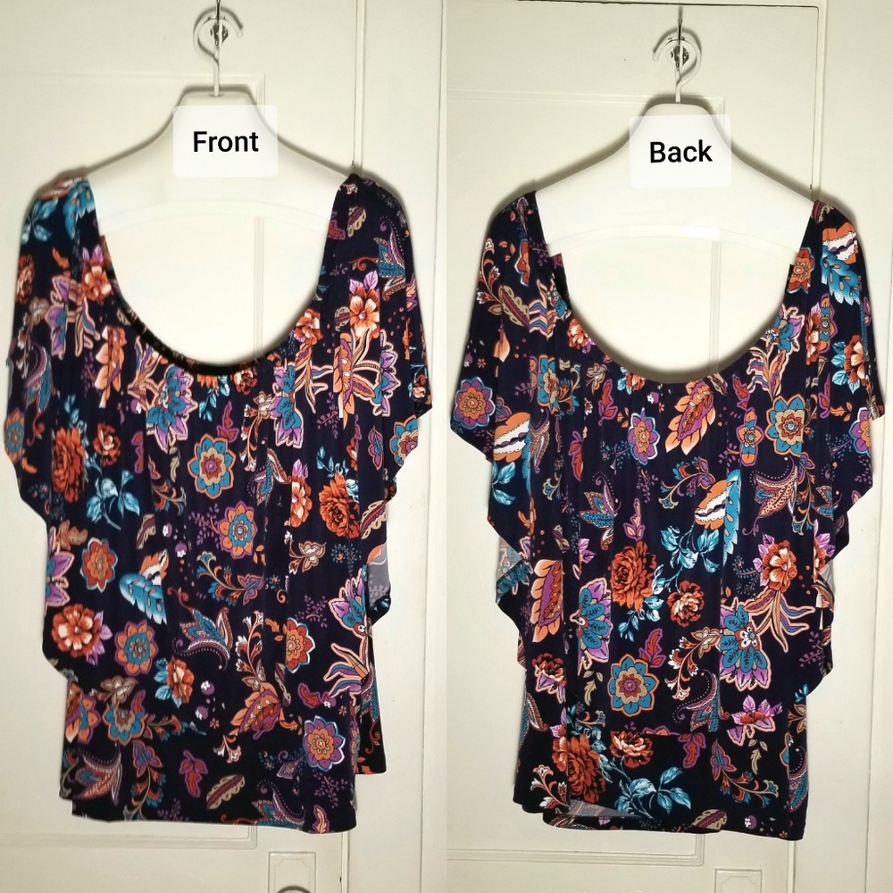 Off the Shoulder Flouce Top Size 30/32W